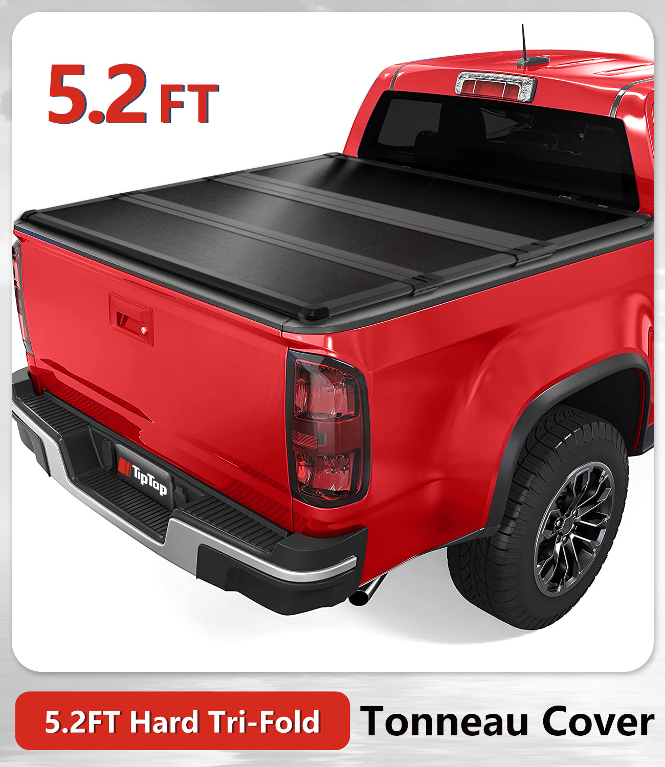 Tiptop Tri Fold Hard Tonneau Cover Truck Bed Frp On Top For 2015 2023